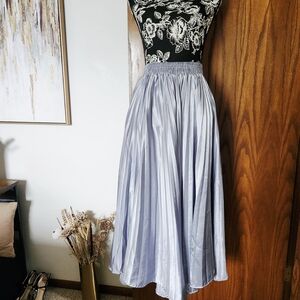 Eye-Catching Metallic Asymmetrical Skirt - Size Large